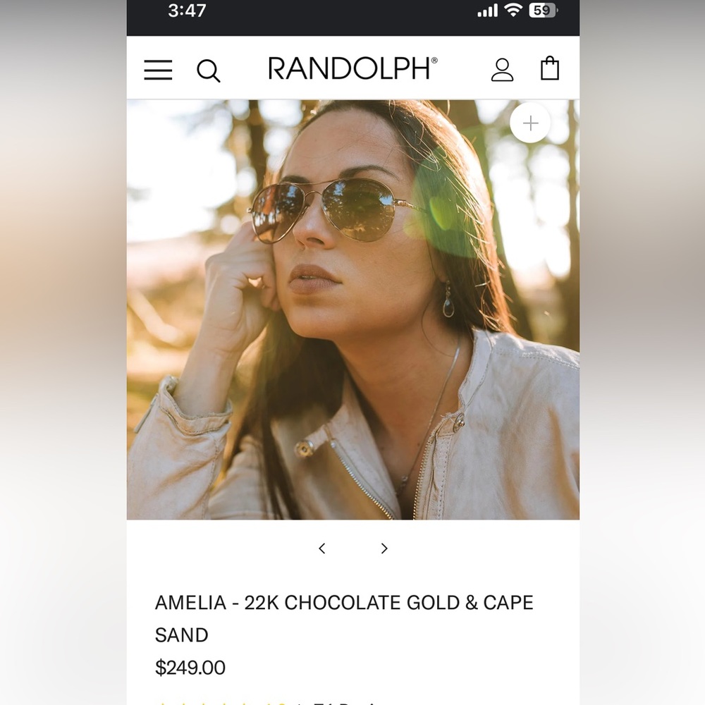 Randolph engineering Amelia sunglasses
